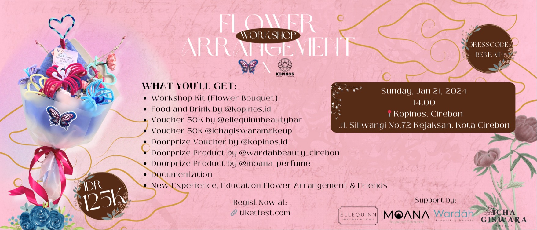 Flower Arrangement Workshop De La Flos x Kopinos